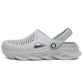 thumbnail image 2 of Hicooer COMFYHOME Oversized Garden Shoes for Men and Women Lightweight & Comfy Stylish Plus-Size Footwear Gray, 2 of 6