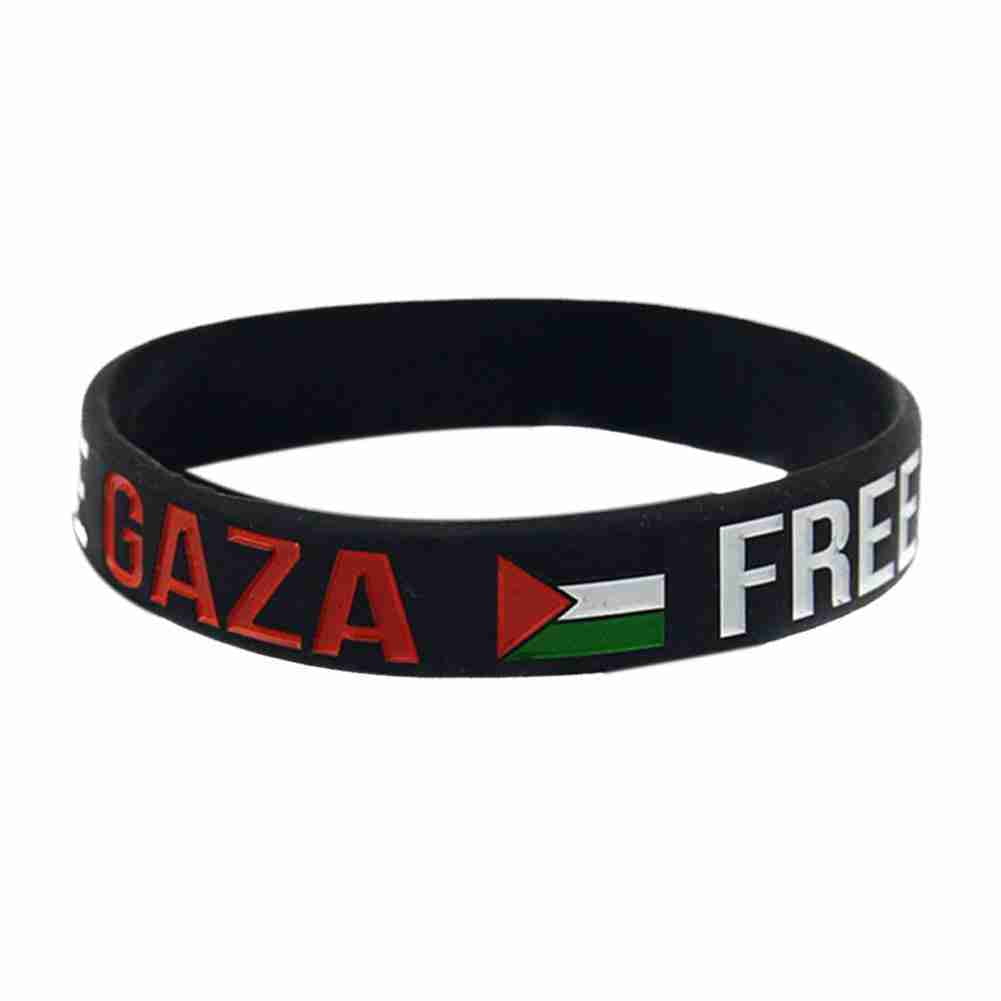 Free Palestine Wristbands white 