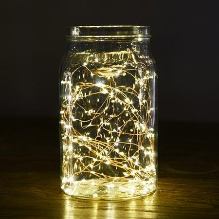 mason diy jar lighting 2 Feet 4.9 30 Set Fairy White Oak Lights, Warm Leaf LED of