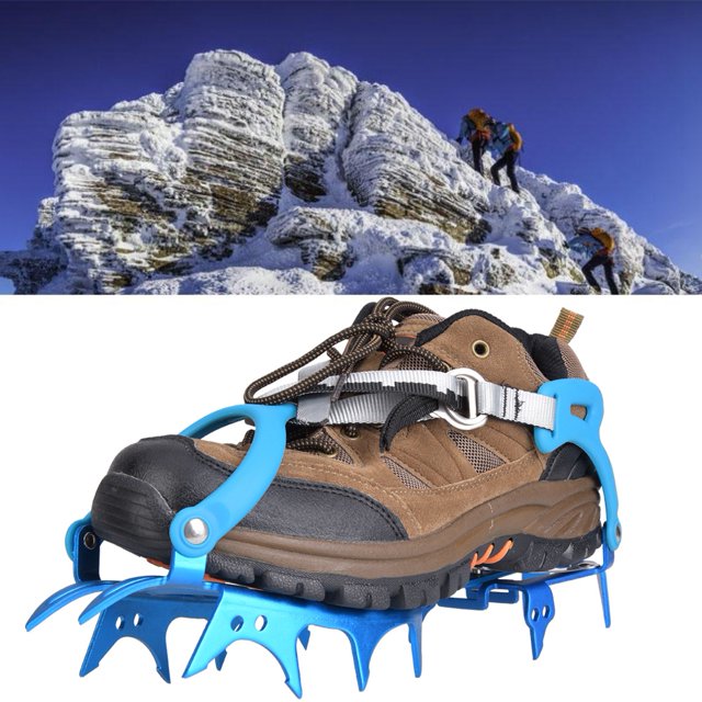 Tacos De Hielo, Tacos De Tracción De Nieve Ajustables, Antideslizantes Universales Para Senderismo, Caminar Sobre Nieve/escalada De Esquí En Hielo, Escalada En Hielo ANGGREK Otros