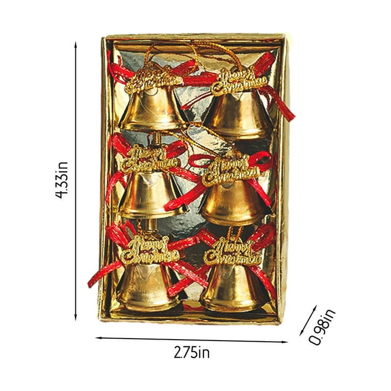 DUO ER 100Pcs Christmas Bells Jingle Bells for Crafts 12mm Small Bells DIY  Bells Christmas Crafts