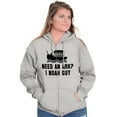 thumbnail image 3 of Need An Ark? Noah Guy | Bible Pun Unisex Fleece Graphic Zip Up Hoodie Brisco Brands 3X, 3 of 5