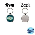 thumbnail image 4 of I'd Rather Be Riding My Bike Cycling Metal Round Keychain, 4 of 7