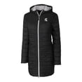 thumbnail image 2 of Women's Cutter & Buck Black Michigan State Spartans Rainier Primaloft Eco Hooded Long Coat, 2 of 3