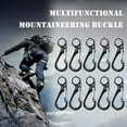 thumbnail image 3 of Mini Mousqueton Porte-Clés Extérieur Ressort Boucle Outil EDC (Argent), 3 of 6