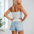 thumbnail image 5 of Landzoo One Contrast Lace Polka Tube Top Backless Fit Inner Wear Short Crop Top Soft Stylish Basic Tube Tops, 5 of 6