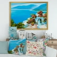 thumbnail image 3 of Designart 'House With Colorful Flowers Near The Sea I' Nautical & Coastal Framed Art Print, 3 of 4