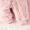 thumbnail image 6 of TMOYZQ Newborn Baby Cartoon Bear Snowsuit Girls Boys Fall Winter Fleece Coat Outfits Cold Weather Heart Print Warm Hooded Jumpsuit Outwear, 6 of 7