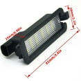 thumbnail image 3 of For Dodge Charger Challenger Chrysler 300 Pacifica Jeep 1500 License Plate Lamp, 3 of 6