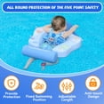 thumbnail image 4 of Flota de natación para bebés GENTEACO Mambobaby con toldo de 3 a 24 meses, color azul, 4 of 6