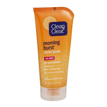 CLEAN & CLEAR Morning Burst Facial Scrub Oil-Free 5 (Best Drugstore Products For Clear Skin)