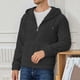 thumbnail image 5 of Ceisia Men's Summer Gift Casual Solid Color Fleece Zipper Round Neck Long Sleeve Jacket - Comfortable Daily Outdoor Wear, 5 of 9