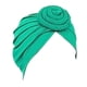 thumbnail image 5 of Qarigey Turbante Nudo Musulmán Hijab Elástico Superficie lisa Diadema Pañuelo Gorro Cabello para mujeres de cara Verde claro Verde claro 2piezas, 5 of 6
