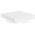 thumbnail image 2 of vidaXL Wall Shelf Set of 2 White Honeycomb MDF, metal Small, 2 of 8