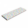 thumbnail image 1 of Fish Bench Pad, Colorful Doodle Style Fish with Happy Faces and Bubbles Under the Sea Aquarium, HR Foam Cushion with Decorative Fabric Cover, 45" x 15" x 2", Multicolor, by Ambesonne, 1 of 3