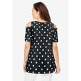 thumbnail image 2 of Woman Within Plus Size Short-Sleeve Cold-Shoulder Tee, 2 of 6