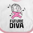 thumbnail image 4 of Inktastic Future Diva Baby Girl Singer Girls Baby Bib, 4 of 4