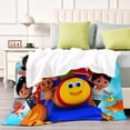 thumbnail image 4 of Bob el Tren anti-pilling, suave, ligera, esponjosa y acogedora de lujo para hogar y cocina – Perfecta para niños y adultos,120X80cm, 4 of 6