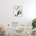 thumbnail image 2 of Stupell Industries Organic Soft Leaf Shapes Floral Painting Gray Framed Art Print Wall Art, 24 x 30, 2 of 8