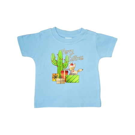 

Inktastic Merry Cactmas Cute Fox Cactus and Christmas Presents Gift Baby Boy or Baby Girl T-Shirt
