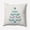 Ice, variant on Simply Daisy Ice Colored Beach Tree Christmas Soft Spun Polyester Decorative Throw Pillow, 16" x 16"