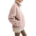 thumbnail image 5 of Baby Wearing Jacket Maternity Winter Clothes Maternity Coats for Women Women Fleece Zip Up 2 In 1 Baby Wearing Jacket Maternity Winter Coat Thicken Kangaroo Sweatshirt, Pink-XL, 5 of 7