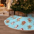 thumbnail image 5 of Rateoe winter cow cute Pattern Christmas Tree Skirt with Ties, Christmas Tree Decorations, Farmhouse Christmas Decor Xmas Holiday Decorations-30", 5 of 6