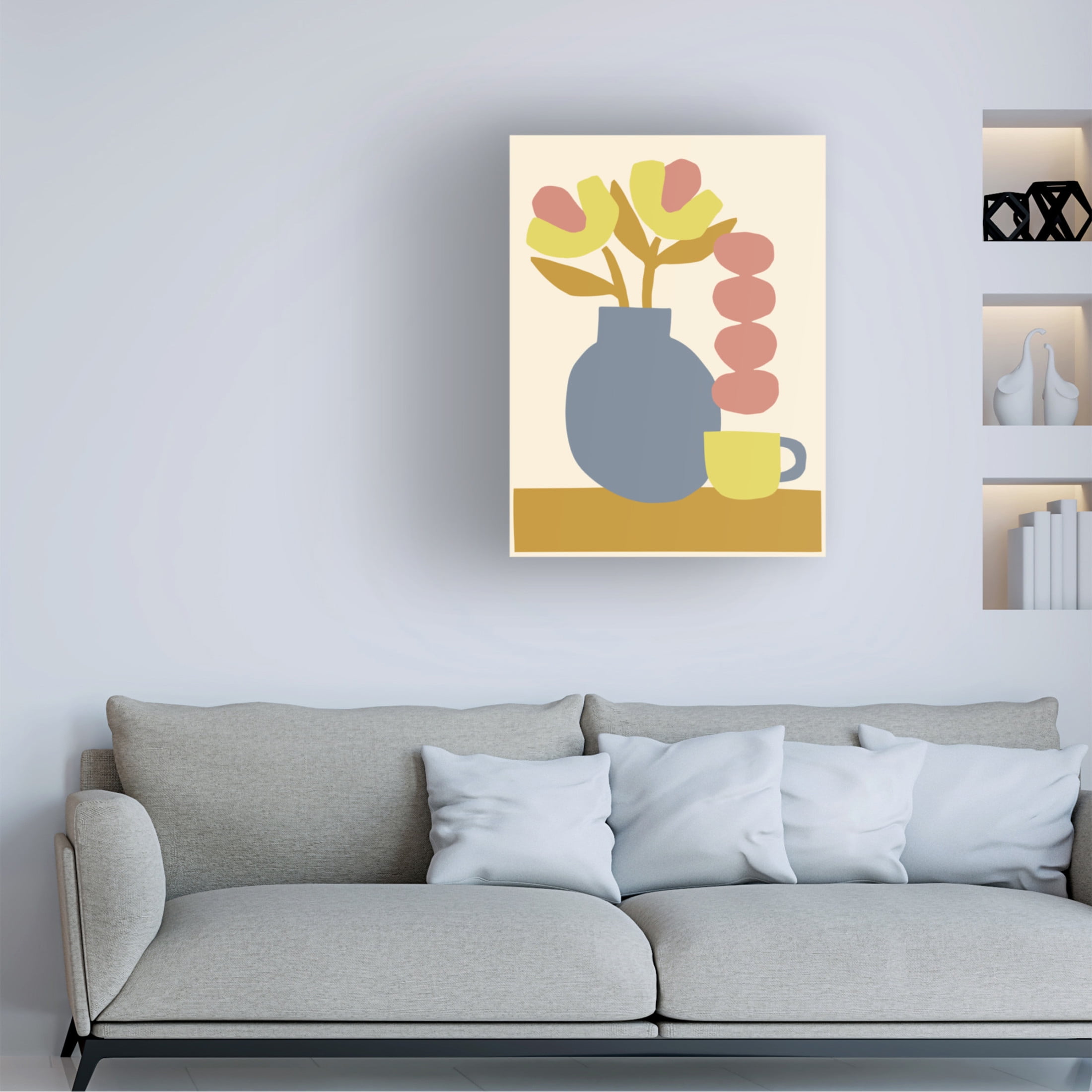 Trademark Fine Art Margaux Fugier  Le Quotidien  Vase Canvas Wall Art