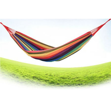 Camping Travel Outdoor Rope Swing Fabric Portable Hanging Hammock Canvas Bed, Made of high quality breathable cotton, durable enough By Brand