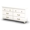 South Shore Noble 6 Drawer Double Dresser