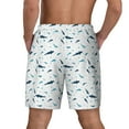 thumbnail image 4 of Haiem Party Shark Cute Mens Swim Trunks with Compression Liner 2 in 1 Swimming Shorts Stretch Swimwear Quick Dry,Board Shorts-X-Large, 4 of 9