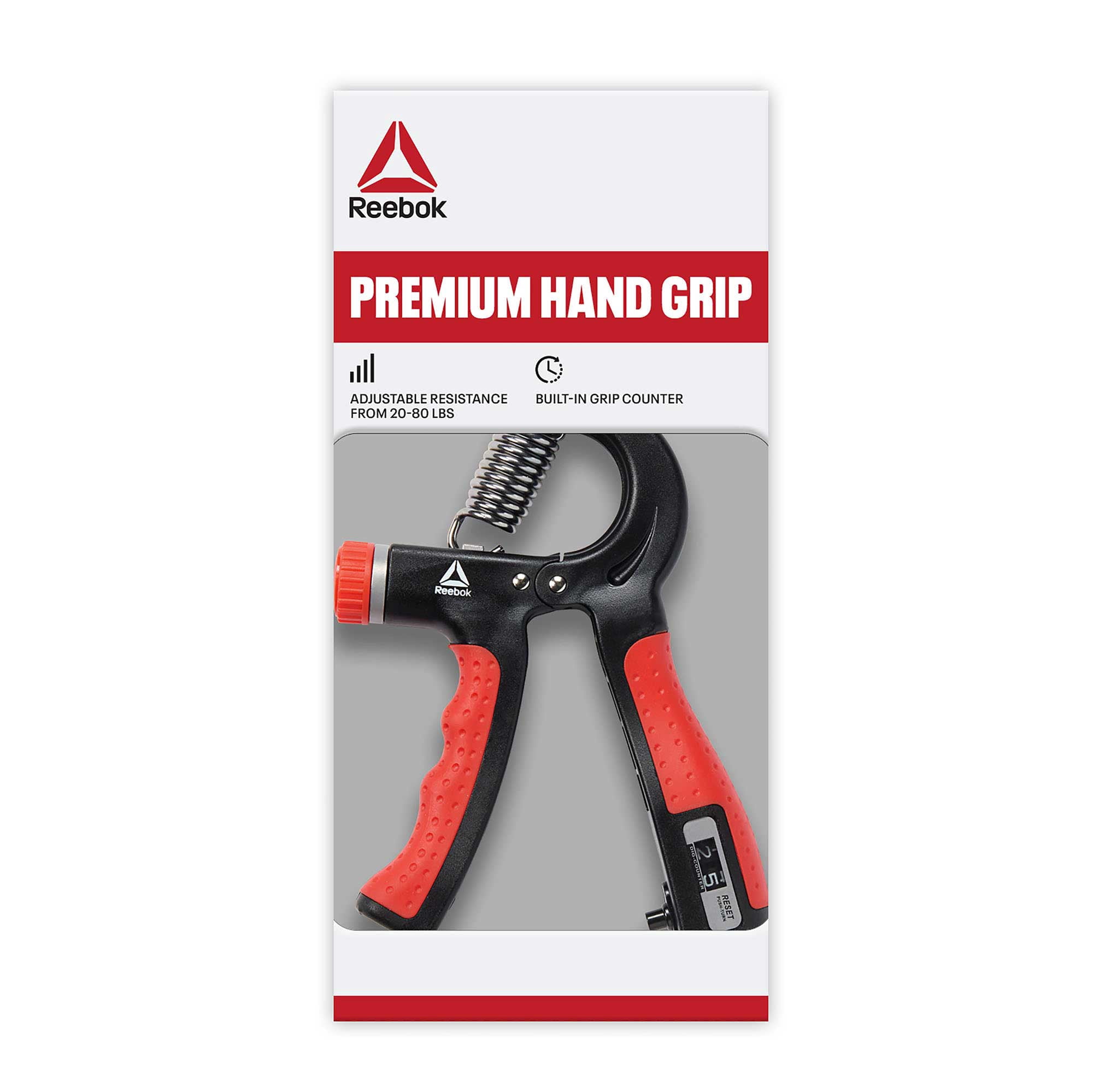 Reebok Delta Hand Grip with 10 lb Resistance - Red and Black
