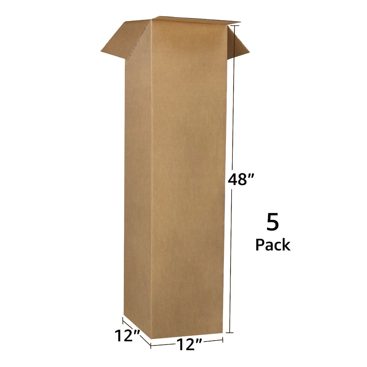 UBMOVE Pack of 5 Tall Lamp Moving Boxes Size 12" x 12" x 48"