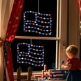 thumbnail image 5 of AZXY Fourth of July Decoration,4th of July Lights,Patriotic Lights,Flag Shaped Window Lights Festive Decorative Led Lights Independence Day Garden Window Decorative Lights, 5 of 6