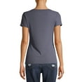 thumbnail image 4 of No Boundaries Juniors' Brushed V-Neck Short Sleeve T-Shirt, 4 of 7