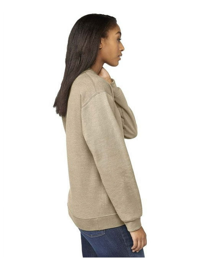 Gildan Softstyle Crewneck Sweatshirt, Sand, Size XL, Active