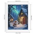 thumbnail image 2 of Paint By Numbers Kit for Adults Beginner - Snowy Night Winged Creature Cabin Holiday DIY Canvas Painting Kits for Adults, Frameless Paint By Number for Adults for Home Wall Decor 16x20 Inch, 2 of 7