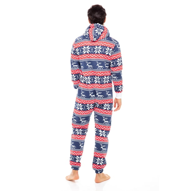 Men s Unisex Adult Onesie One Piece Non Footed Pajama Playsuit Jumpsuit