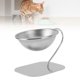 thumbnail image 1 of Cuenco Elevado Para Gatos, Acero Inoxidable, Protege El Cuello, Cuenco Elevado Antivuelco Para Comida Para Gatos, Gran Capacidad, Fácil De Limpiar Para Perros, 1 of 7
