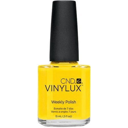 CND Vinylux Weekly Nail Polish, Bicycle Yellow, 0.5 Fl