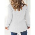 thumbnail image 3 of Chandail en Molleton Duveteux d'Hiver pour Femmes, Chandail Simple, Hauts, Blouse, 3 of 3