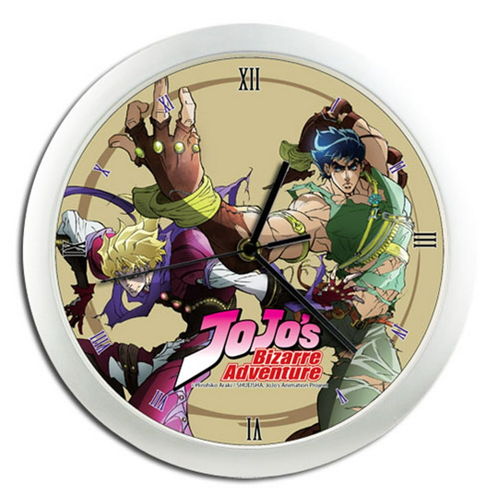 Wall Clock JoJo's Bizarre Adventure Dio & Jonathan Toys New