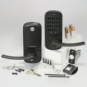 Yale Assure Lever, Black Suede Smart Wi-Fi Keypad Lock for Key-Free Entry YRL216-WF1-BSP