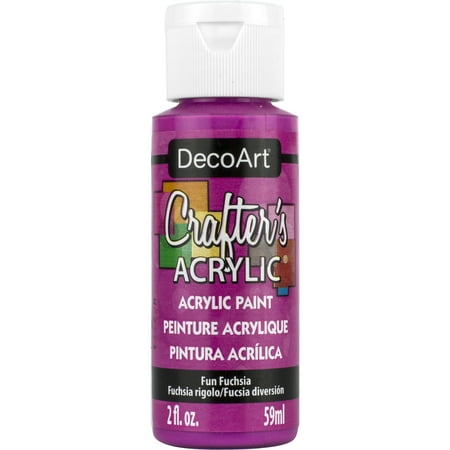 UPC: 0766218024510 | DecoArt Crafter s Acrylic Paint 2 oz. Fun Fuchsia