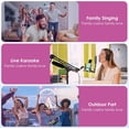 thumbnail image 4 of Karaoke Machine Wireless Microphone Toy, Karaoke Toys for Kids & Adults with 2 Microphones, Karaoke Player, Voice Changing Effects & LED Lights Boys Girls Birthday Party Christmas Toys Gifts Blue, 4 of 7