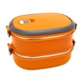 thumbnail image 2 of Injueey Fiambrera aislada Stay Energized para personas en movimiento Fiambrera rectangular de acero inoxidable Organizadores de utensilios de cocina naranja, 2 of 6