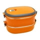 thumbnail image 1 of Wosthever Fiambrera con aislamiento de contenedores de almacenamiento de alimentos de acero inoxidable resistente al calor y resistente a la Organizadores de utensilios de cocina naranja, 1 of 6