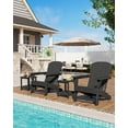 thumbnail image 6 of Danolapsi Modern HDPE Plastic Adirondack Chair - Oversize 380LB Poly Lumber Weather Resistant Firepit Chair - Outdoor Patio Chairs with Wooden Textured,Easy Assembly,for Garden,Backyard,Lawn,Deck, 6 of 7