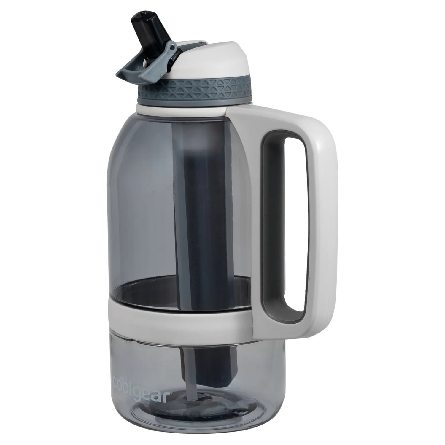 Cool Gear BPA Free 64 oz Smoke System Sports Tritan Water Bottle with Freezer Stick (2 Count)
