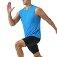 thumbnail image 2 of BLTIBY Sleeveless Shirts for Men Stretch Muscle Fit Workout Mesh Tank Tops Bodybuilding Moisture Wicking Tee Blue S, 2 of 5